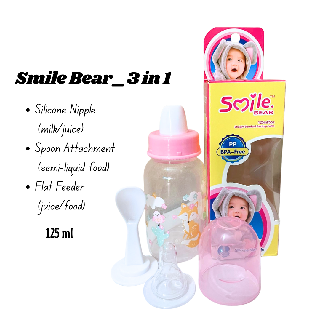 👩‍🍼 Smile Bear 3-in-1 Feeding Bottle